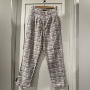 Volcom Frochickie Trousers, in Pastel Plaid, size 26